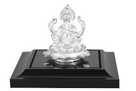 White Metal Ganesh Statue