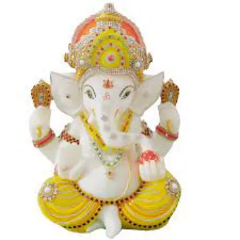  White Marble Ganesh Statue