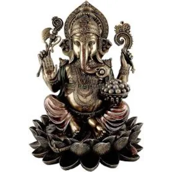  Top Collection Ganesh on Lotus Pedestal Statue 