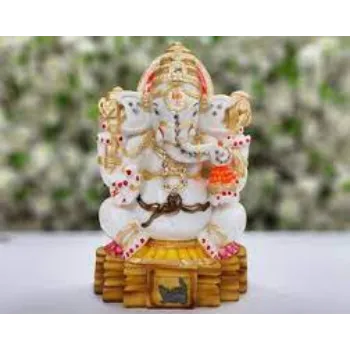  White Marble Ganesh Statue