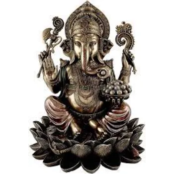  Top Collection Ganesh on Lotus Pedestal Statue
