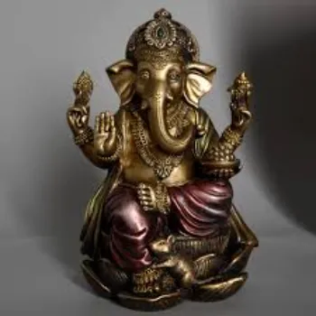  Vintage India Lord Ganesha Statue