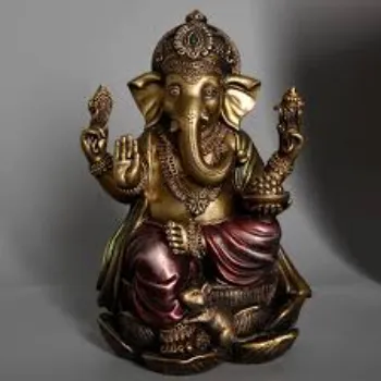  Ganesha Brass Statue