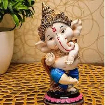 Karigaari India Handcrafted Resine Dancing Ganesha 