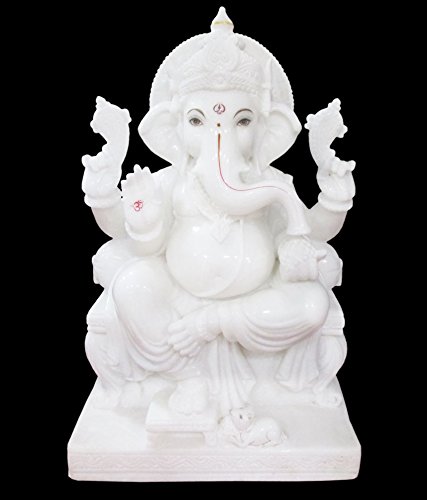 White Marble Ganesha Statue 