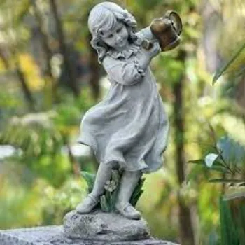 Roman Girl with Watering Can Garden Statue