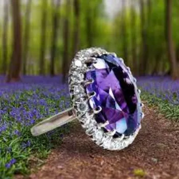 925 Sterling Silver Gemstone Ring 