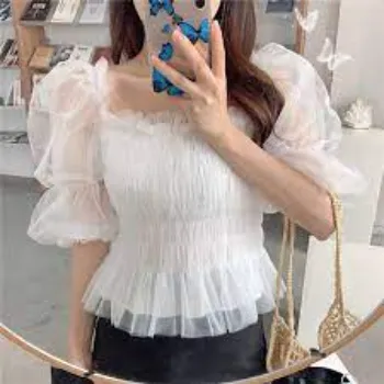 Modern Designer Girl White Tops