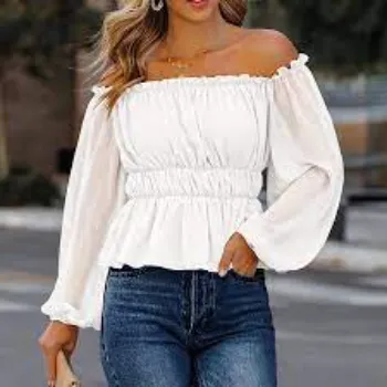 Summer White Off Shoulder Top