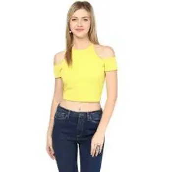 Stylish Yellow Tops For Girls