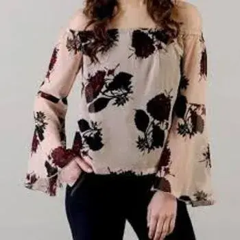 New Western Style Printed Top