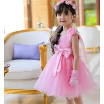 Girls Baby Pink Frocks