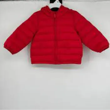 Girls Red Puffer Jacket
