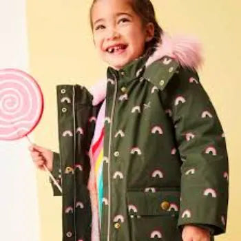 Printed Girls Puffer Jacket