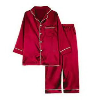 Plain Silk Girls Night Wear