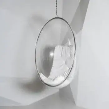 Round Hanging Glass Chair