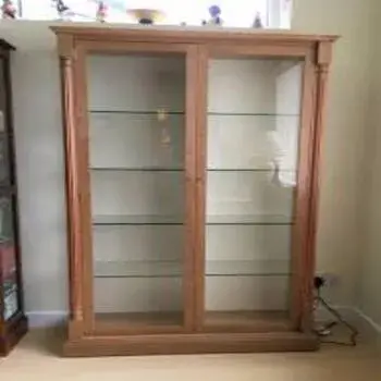 Glass Shelves Cupboard