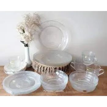 R N Glass Dinner Set