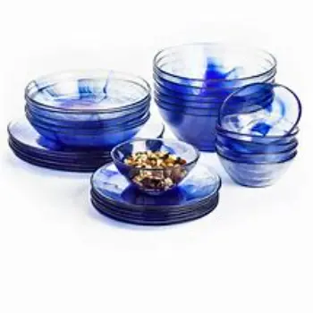 Solid Glass Dinner Set