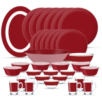Sunshine Glass Dinner Set