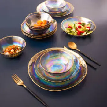 Om Shivam Glass Dinner Set