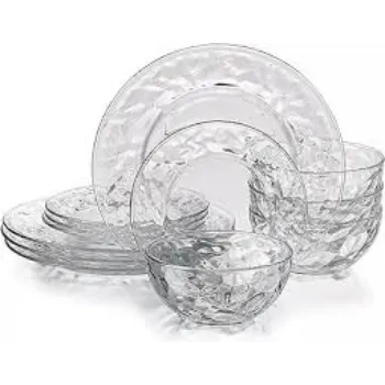 Attractive Pattern Glass Dinner Set