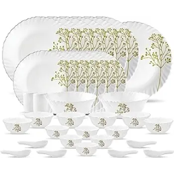 Plain & Printed Glass Dinner Set