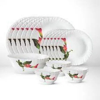 Printed Glass Dinner Set