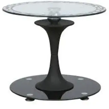 Modern Narrow Glass Top Table 