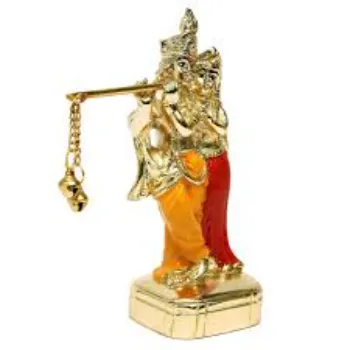  Golden radha Krishna Statue