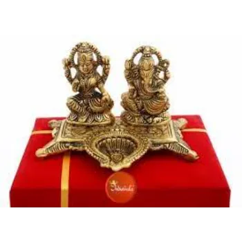  Golden Laxmi Ganesh Statue