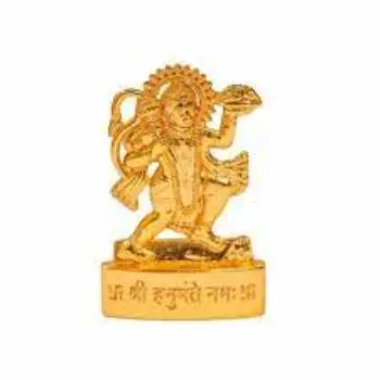 Gold Plated Hanuman Statue