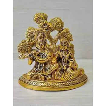  Golden Radha Krishna Statue