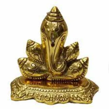 Golden Plated Ganesh Statue