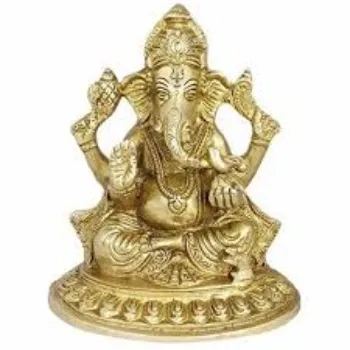 Golden Plated Ganesh Statue