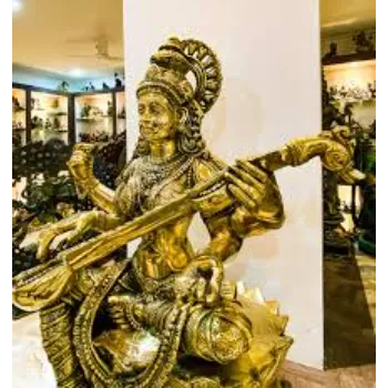  Saraswati Idol Brass Statue