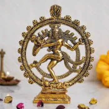  Nataraja Gold Plated Statue