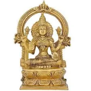  Brass Statue Lakshmi Goddess 