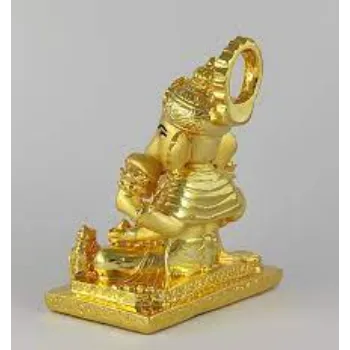  Ganesha Gold Plated Statue