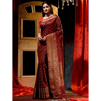 Red Color Gorgeous Style Sarees