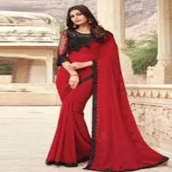 Gorgeous Contrast Border Sarees