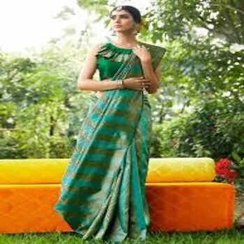 Graceful Designer Striped Sarees