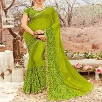 Green Designer Graceful Sarees 