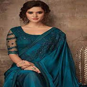 Ravishing Sea Green Graceful Designer Saree