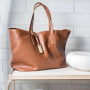 Super-stylish Brown leather Designer Bag for ladies
