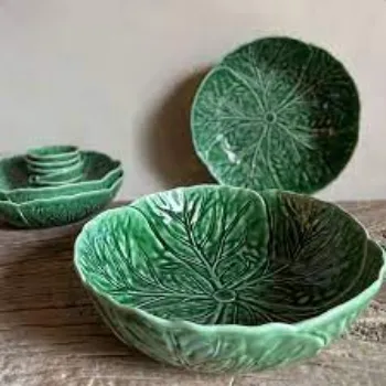  Disposable Green Leaf Bowls