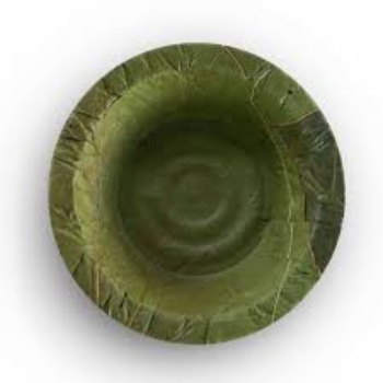 Round Green Leaf Bowls