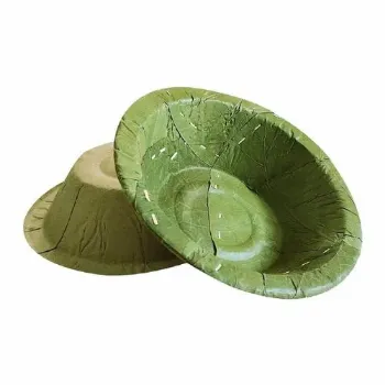 Solid Green Leaf Bowls