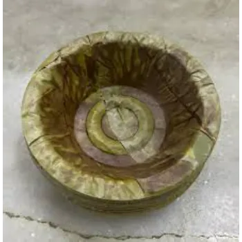 Machine Made Green Leaf Bowls