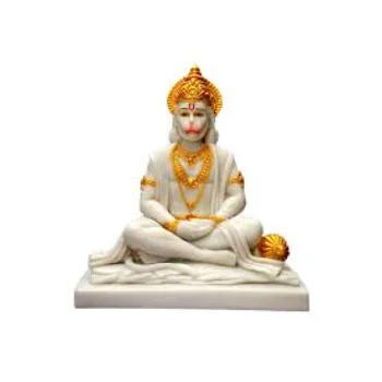  White Marble Hanuman Statue